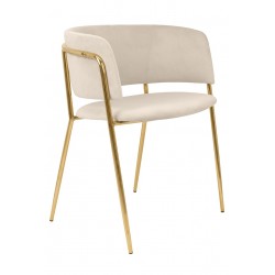 Krzesło Mely Gold - Beż